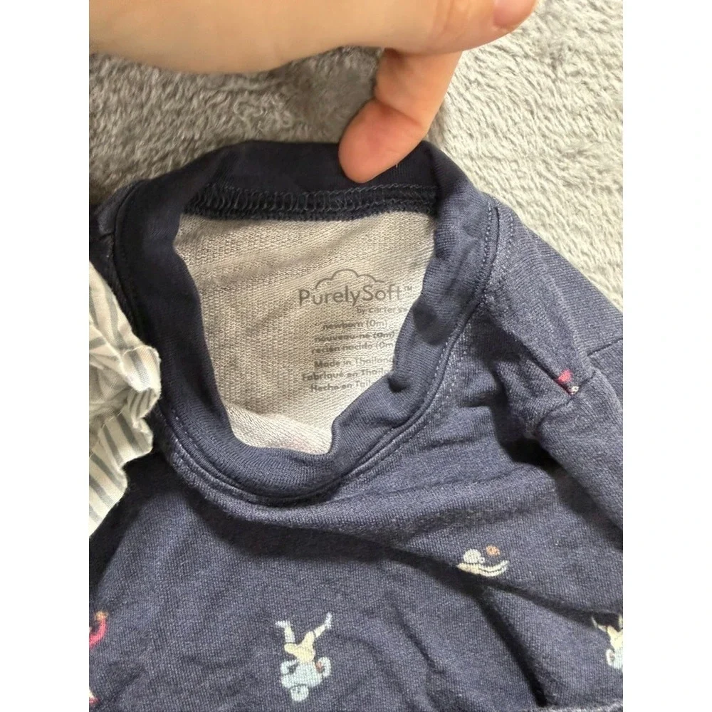 Carters Old Navy Baby Boy Clothes Bundle‎ NB 3M Sherpa Pullover Pants Shirts 8pc